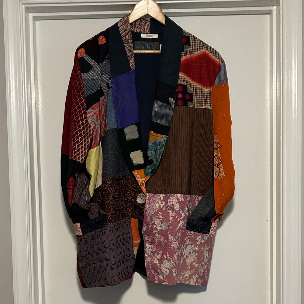 Patchwork Blazer - Multicolor - image 1